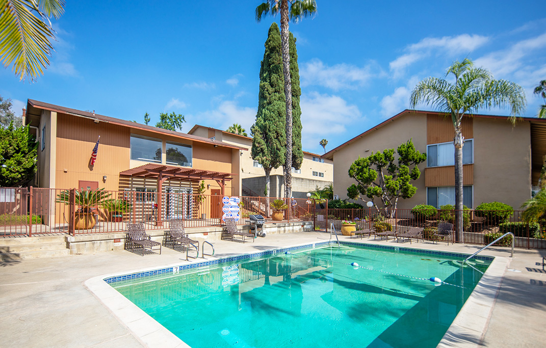 The Fletcher Apartments for Rent in La Mesa, CA - Community Pool
