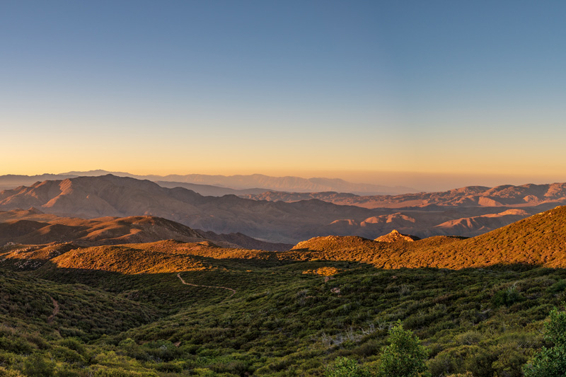 Panoramic View of San Diego Trails