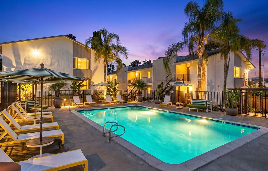 The Fletcher Apartments for Rent in La Mesa, CA - Community Pool